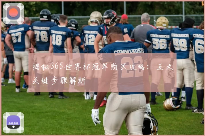 揭秘365世界杯冠军购买攻略：五大关键步骤解析